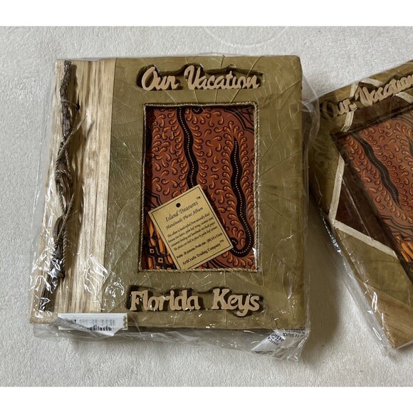 Lot of 2 New Key West Florida Keys Handmade Picture Frame & Photo Album - Picture 3 of 10
